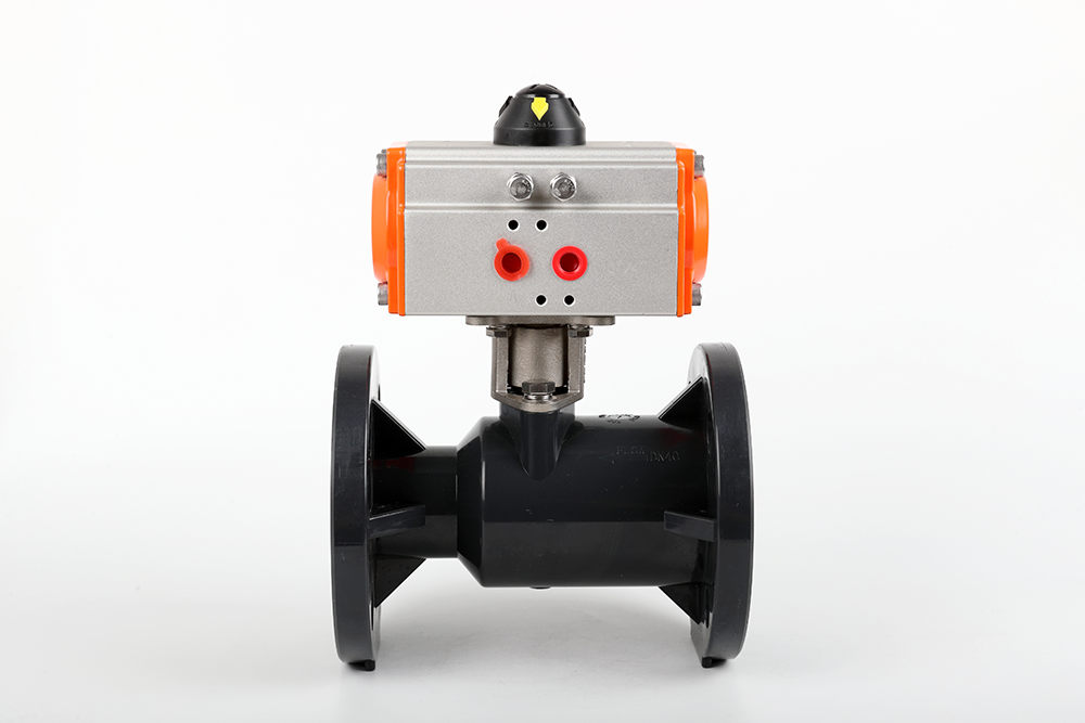 九原气动法兰一体球阀